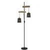 OSASY Lampadaire Industriel - 2 Lumière - H 1690 Mm - Noir - Rustique - Éclairage Intérieur - Salon I Chambre - Noir -Lampadaire Soldes 2022 57334242 1