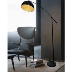 OSASY Lampadaire En Métal Pour Salon & Salle à Manger - Noir, Doré, Hauteur Réglable -Lampadaire Soldes 2022 57334244 4