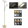 OSASY LED Dimmable Lampadaire Eclairage Indirect Moderne,avec Télécommande -2 Leds Lampe Sur Pied Luminosité Réglable, - Éclairage Intérieur - Salon I Chambre I Cuisine I Salle à Manger - Bronze/gold -Lampadaire Soldes 2022 57334246 1