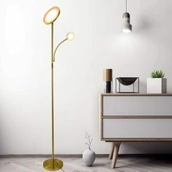 OSASY LED Dimmable Lampadaire Eclairage Indirect Moderne,avec Télécommande -2 Leds Lampe Sur Pied Luminosité Réglable, - Éclairage Intérieur - Salon I Chambre I Cuisine I Salle à Manger - Bronze/gold 11 OSASY LED Dimmable Lampadaire Eclairage Indirect Moderne,avec Télécommande -2 Leds Lampe Sur Pied Luminosité Réglable, - Éclairage Intérieur - Salon I Chambre I Cuisine I Salle à Manger - Bronze/gold -Lampadaire Soldes 2022 57334246 5