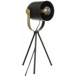 ATMOSPHERA Lampe Trépied En Métal - Longueur 18 Largeur 16 Hauteur 45cm - Noir