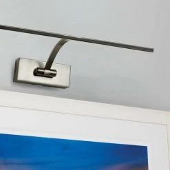 BARCELONA LED Applique LED Murale 8W Pour éclairage De Tableaux | Nickel - Nickel -Lampadaire Soldes 2022 58475041 3