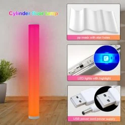 BLEOSAN 2pcs Lampadaire Sur Pied RGB - Lampe Salon LED APP Contrôle Télécommande Musique Synchronisation 104cm Lampe Créatif 9 BLEOSAN 2pcs Lampadaire Sur Pied RGB - Lampe Salon LED APP Contrôle Télécommande Musique Synchronisation 104cm Lampe Créatif -Lampadaire Soldes 2022 59039004 3