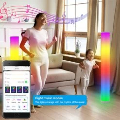 BLEOSAN 2pcs Lampadaire Sur Pied RGB - Lampe Salon LED APP Contrôle Télécommande Musique Synchronisation 104cm Lampe Créatif 11 BLEOSAN 2pcs Lampadaire Sur Pied RGB - Lampe Salon LED APP Contrôle Télécommande Musique Synchronisation 104cm Lampe Créatif -Lampadaire Soldes 2022 59039004 5