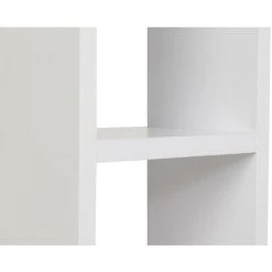 COTECOSY Lampadaire Combiné 3 étagères Toki Tissu Motif Circulaire Ecru Et Méral Blanc - Beige -Lampadaire Soldes 2022 59104346 5