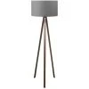 COTECOSY Lampadaire Tympanum Trépied Bois Marron Et Gris - Gris 2 COTECOSY Lampadaire Tympanum Trépied Bois Marron Et Gris - Gris -Lampadaire Soldes 2022 59105393 1