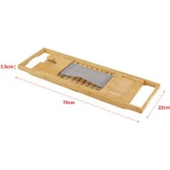 Plateau De Baignoire Orivesi Avec Porte-livre Et Porte-verre En Bambou [en.casa] -Lampadaire Soldes 2022 59197180 3