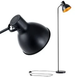 Lampadaire Belfast à Abat-jour Réglable E27 Hauteur 165 Cm Noir [lux.pro] -Lampadaire Soldes 2022 59215751 4