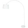 LUCE AMBIANTE DESIGN Lampadaire DREAM 1xE27 ø204cm En Métal Et Abat-Jour Tissu Blanc -Lampadaire Soldes 2022 59254796 1