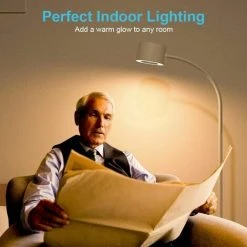 IRISFR Lampadaire LED Dimmable, Lampe De Lecture 12W 800LM Lampadaire De Salon,Chambre à Coucher,Col De Cygne Flexible,3000K - 6000K|3 Températures De Couleur,Commande Tactile,Protection Des Yeux,Blanc,Lilaris -Lampadaire Soldes 2022 59804217 4