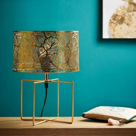 OSTARIA Lampe Métal Ajouré Calathéa Doré - Or 6 OSTARIA Lampe Métal Ajouré Calathéa Doré - Or – Image 4