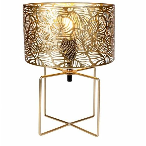 OSTARIA Lampe Métal Ajouré Calathéa Doré - Or 7 OSTARIA Lampe Métal Ajouré Calathéa Doré - Or – Image 5