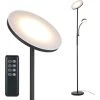 FUHUIDATRADING Lampadaire Sur Pied Salon, Lampadaire LED Dimmable En Continu, Lampadaire Télécommande, Réglage Continu De La Températures De Couleur, Lampe Sur Pied Pour Salon, Chambre, Bureau, 30W