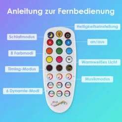 VINGO Lampadaire LED 7W LED Coloré Dimmable RGB Lampadaire Coin Lumière Colonne Lumineuse Colorée - Le Noir -Lampadaire Soldes 2022 60711247 3