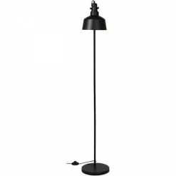 ID Lampadaire - Lucas - Métal - Asymétrique - 20 X 20 X 153 Cm - Industriel - Noir -Lampadaire Soldes 2022 60873268 2
