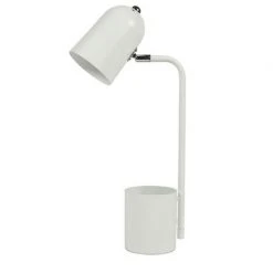 OSTARIA Lampe Métal Avec Pot Crayons Phineas Blanc - Blanc