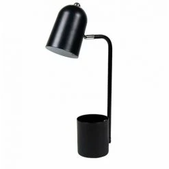 OSTARIA Lampe Métal Avec Pot Crayons Phineas Noir - Noir