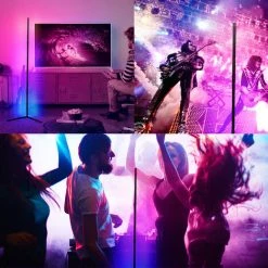 BENOBBY KIDS Éclairage LED RVB, Panneau Lumineux LED Avec Batterie Intégrée, Mode Couleur RVB, éclairage De Sol D'angle Droit Simple LED 20 W Avec Télécommande -Lampadaire Soldes 2022 61298312 5