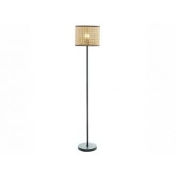 OZAIA Lampadaire Cannage Style Ethnique NEIROBI - Fer Et Rotin - H.145 Cm - Noir Et Naturel - Noir, Naturel Clair -Lampadaire Soldes 2022 61519198 4