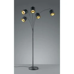 TRIO Lampadaire Arc 5 Lampes Tommy - Noir -Lampadaire Soldes 2022 63789471 3