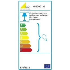 TRIO Lampadaire Douille Diallo - Blanc -Lampadaire Soldes 2022 63789569 4