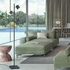 ETC-SHOP Lampadaire, Lampadaire LED 3 Lumières, Dimmable Lampadaire, Salon, Dimmable, Tactile, Spots Orientables, 3x LED 4,7W 470Lm Blanc Chaud, LxPxH 19x28x154 Cm -Lampadaire Soldes 2022 63842693 4