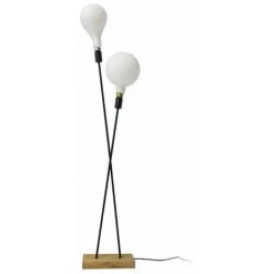 XANLITE - Lampadaire Twinsy Bambou Et Métal Noir Xanlite Déco - XDLTWINSYWB -Lampadaire Soldes 2022 63861601 4