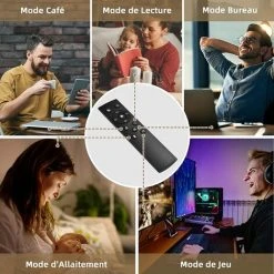 RELAX4LIFE Lampadaire Sur Pied Salon Télécommandé Avec 5 Modes D’Éclairage, 4 Températures De Couleur, Luminosité Réglable En Continu, Contrôle De Bouton Pour Salon Bureau Chambre -Lampadaire Soldes 2022 64129825 3