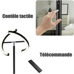 RELAX4LIFE Lampadaire Sur Pied Salon Télécommandé Avec 5 Modes D’Éclairage, 4 Températures De Couleur, Luminosité Réglable En Continu, Contrôle De Bouton Pour Salon Bureau Chambre -Lampadaire Soldes 2022 64129825 4