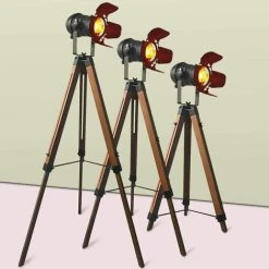 HAZEL Lampe Projecteur Avec Trépied [Classe énergétique A+] -Lampadaire Soldes 2022 64196167 4