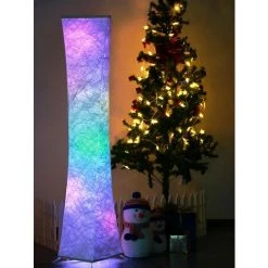 HAZEL LED RGB Lampadaire Sur Pied Salon Design|15W Moderne Lampe Sur Pied|1.56m Blanche Lampadaire Led Salon Chambre| Le Nouveau Lampadaire Papier Avec Télécommande|3 Température De Couleur -Lampadaire Soldes 2022 64196446 3