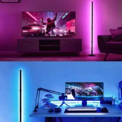 INSMA Lampadaire Design Lampadaire D'angle RGB LED 160cm 12W -Lampadaire Soldes 2022 65881022 5