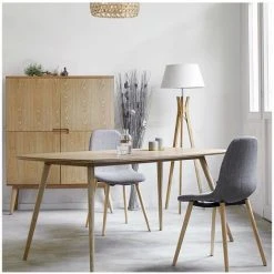 Lampadaire Trépied Avec Tablette Lerka - Atmosphera - Blanc,naturel -Lampadaire Soldes 2022 6677729 5