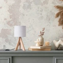 Paco Home Lampe À Poser Trépied Lampe De Chevet Lampadaire E27 Abat-Jour Tissu Uni  Lampe De Table - Noir,  Grau (Ø17 Cm) (de) -Lampadaire Soldes 2022 66818344 4