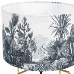 OSTARIA Lampe Pied Métal Doré Abat-jour Gravure - Gris -Lampadaire Soldes 2022 67395197 3