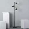 LEDKIA Lampadaire Cano 3 Spots Noir - Noir -Lampadaire Soldes 2022 6766477 1