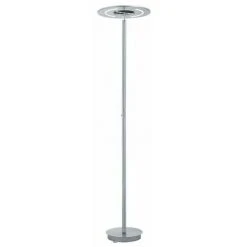 B-LEUCHTEN LUMINAIRE DESIGN Lampadaire LED Monti Nickel Mat à Intensité Variable Et CCT - Argent