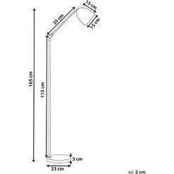 BELIANI Lampadaire Noir - Noir -Lampadaire Soldes 2022 7769648 3