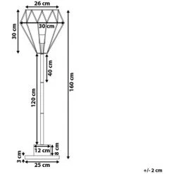 BELIANI Lampadaire Couleur Bronze - Laiton -Lampadaire Soldes 2022 8464089 3