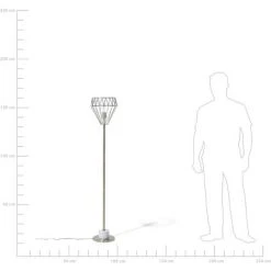 BELIANI Lampadaire Couleur Bronze - Laiton -Lampadaire Soldes 2022 8464089 4