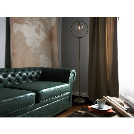 BELIANI Lampadaire Design Doré 165 Cm - Doré 4 BELIANI Lampadaire Design Doré 165 Cm - Doré – Image 2