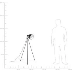 BELIANI Lampadaire Noir - Noir -Lampadaire Soldes 2022 8464185 4