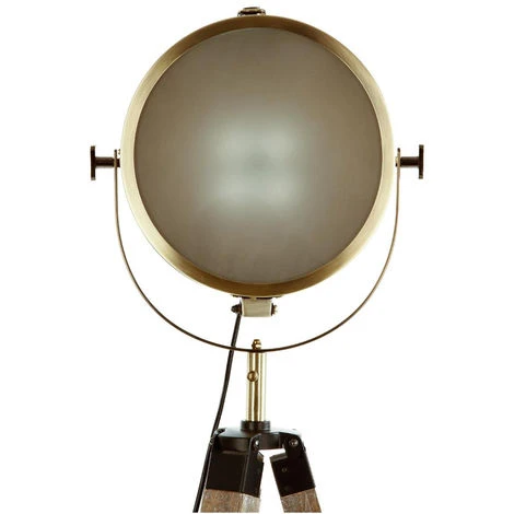 Atmosphera - Lampadaire Projecteur En Métal Et Bois Aspect Vieilli H 150 Cm - Bronze 4 Atmosphera - Lampadaire Projecteur En Métal Et Bois Aspect Vieilli H 150 Cm - Bronze – Image 2