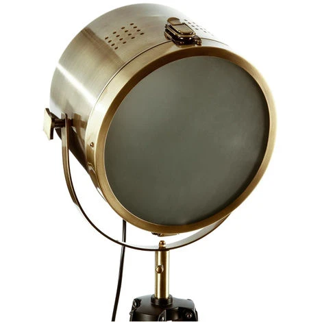 Atmosphera - Lampadaire Projecteur En Métal Et Bois Aspect Vieilli H 150 Cm - Bronze 5 Atmosphera - Lampadaire Projecteur En Métal Et Bois Aspect Vieilli H 150 Cm - Bronze – Image 3