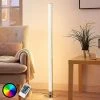 LINDBY LED Lampadaire à Intensité Variable 'Hadis' Pour Salon & Salle à Manger - Blanc, Chromé -Lampadaire Soldes 2022 9185594 1
