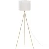 BELIANI Lampadaire Doré Et Blanc - Blanc -Lampadaire Soldes 2022 9308926 1