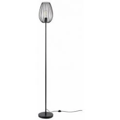 AUTRES MADDY Lampadaire En Métal - Ø 22 X H 160 Cm - Noir - Ampoule LED Décorative Fournie